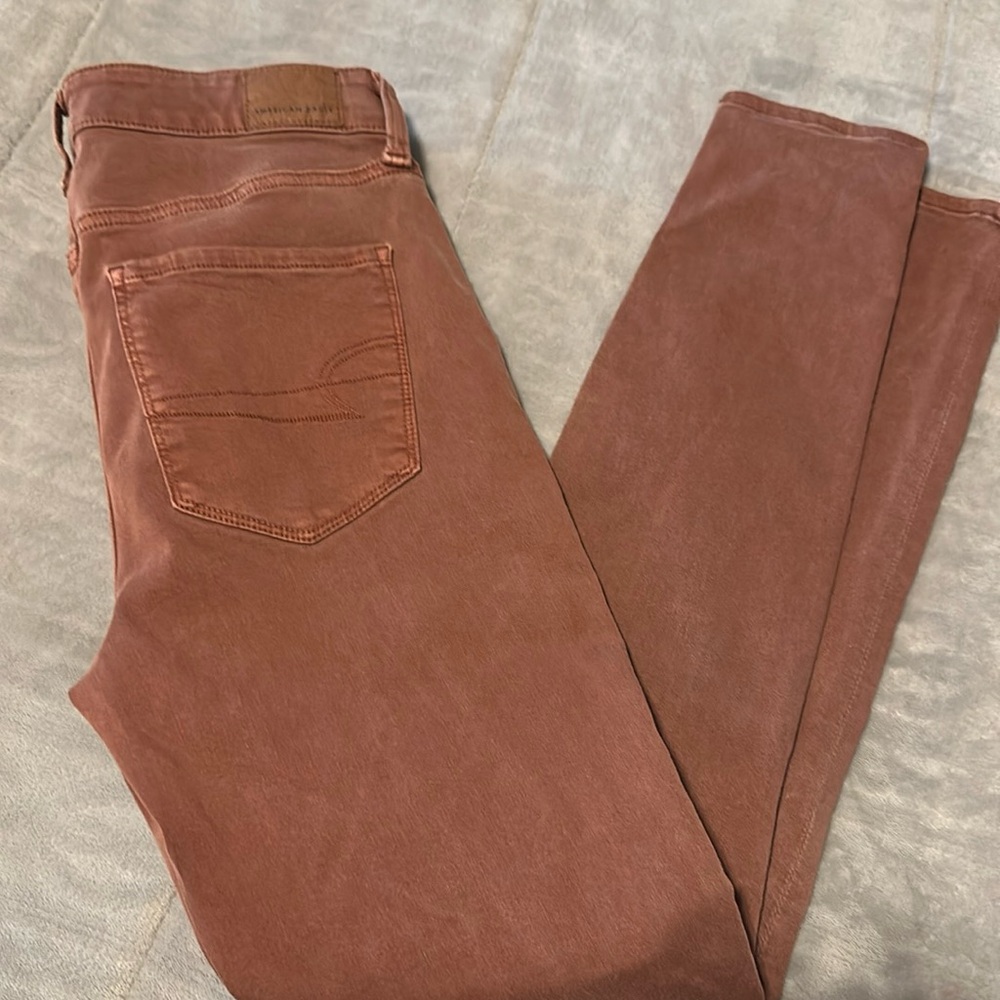 Women’s Brown American Eagle Jegging Stretch Skinny Jean